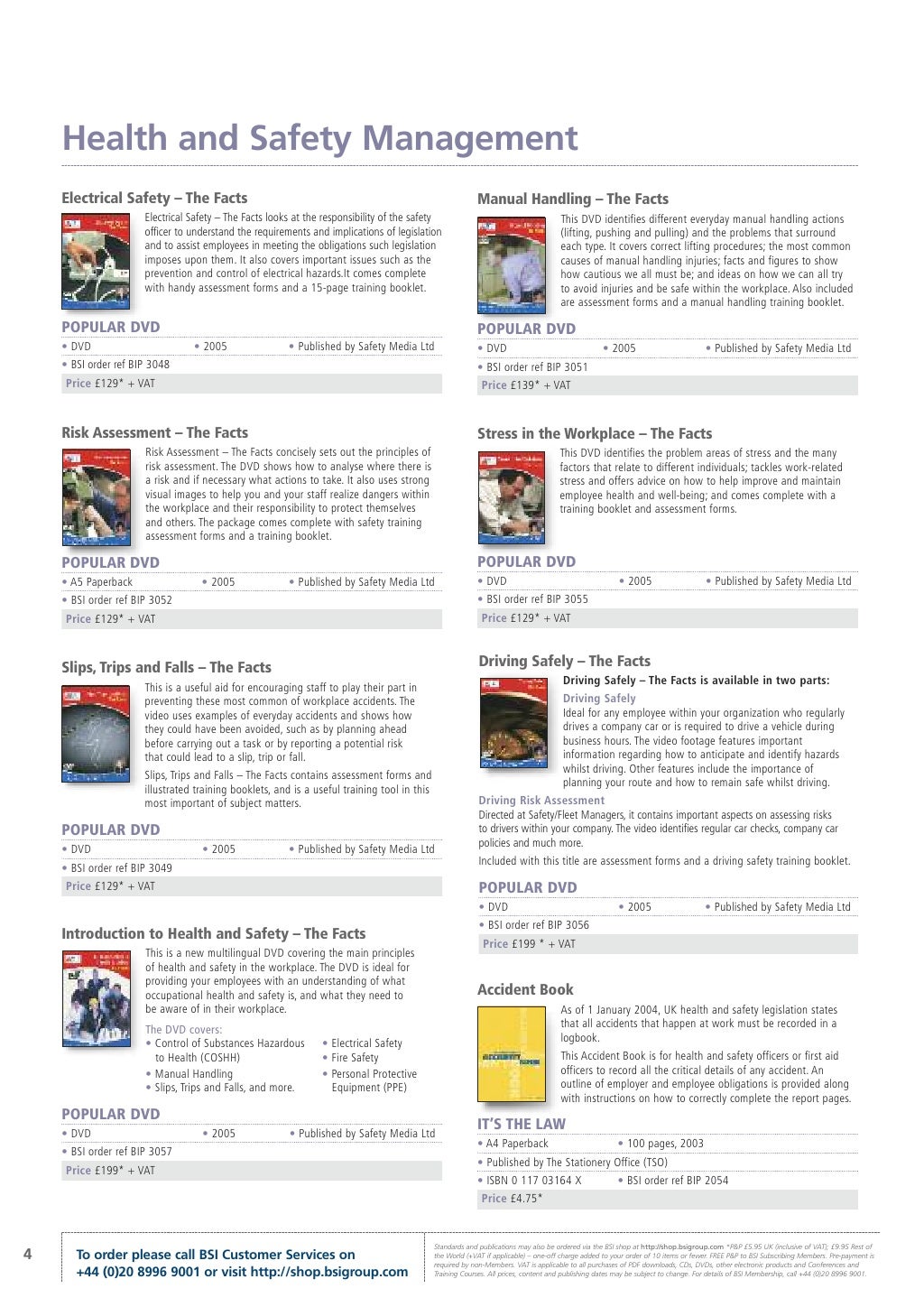 2010 Occupational Health and Safety Brochure