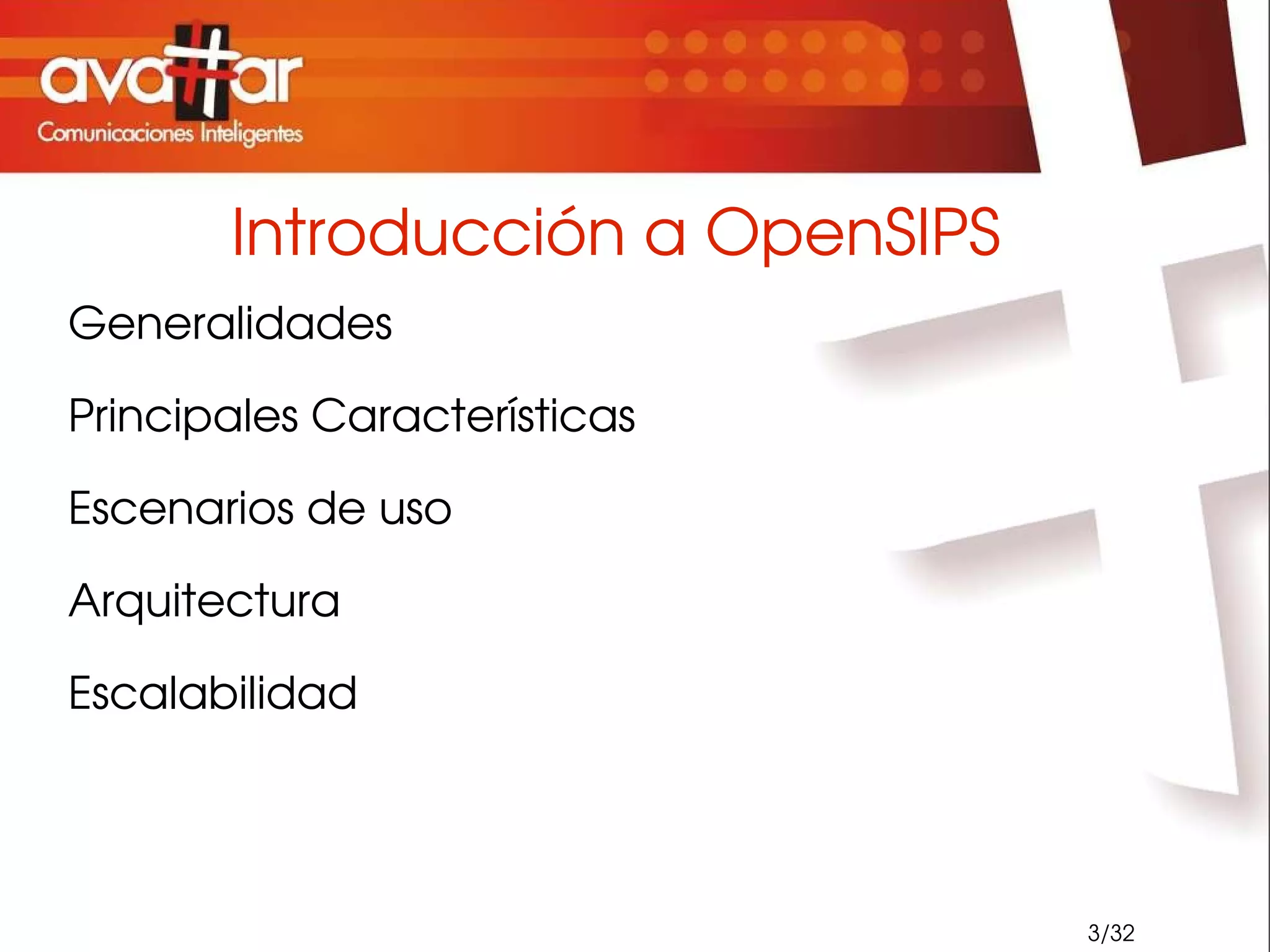 Escenarios de Aplicación Carrier Class 