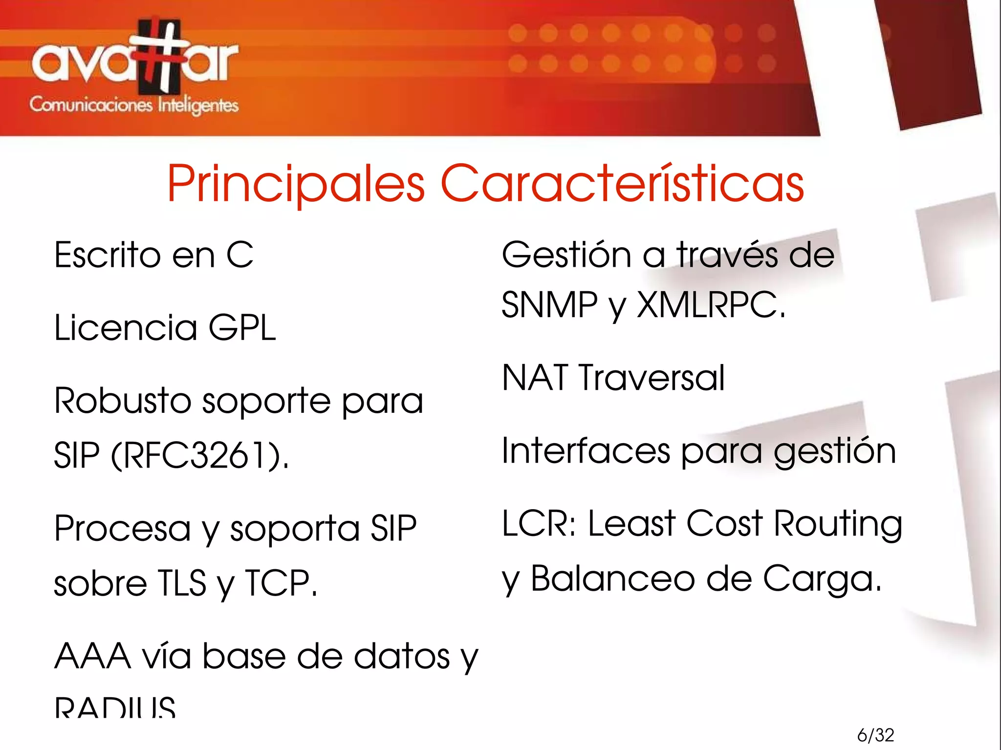 Introducción a OpenSIPS Generalidades 