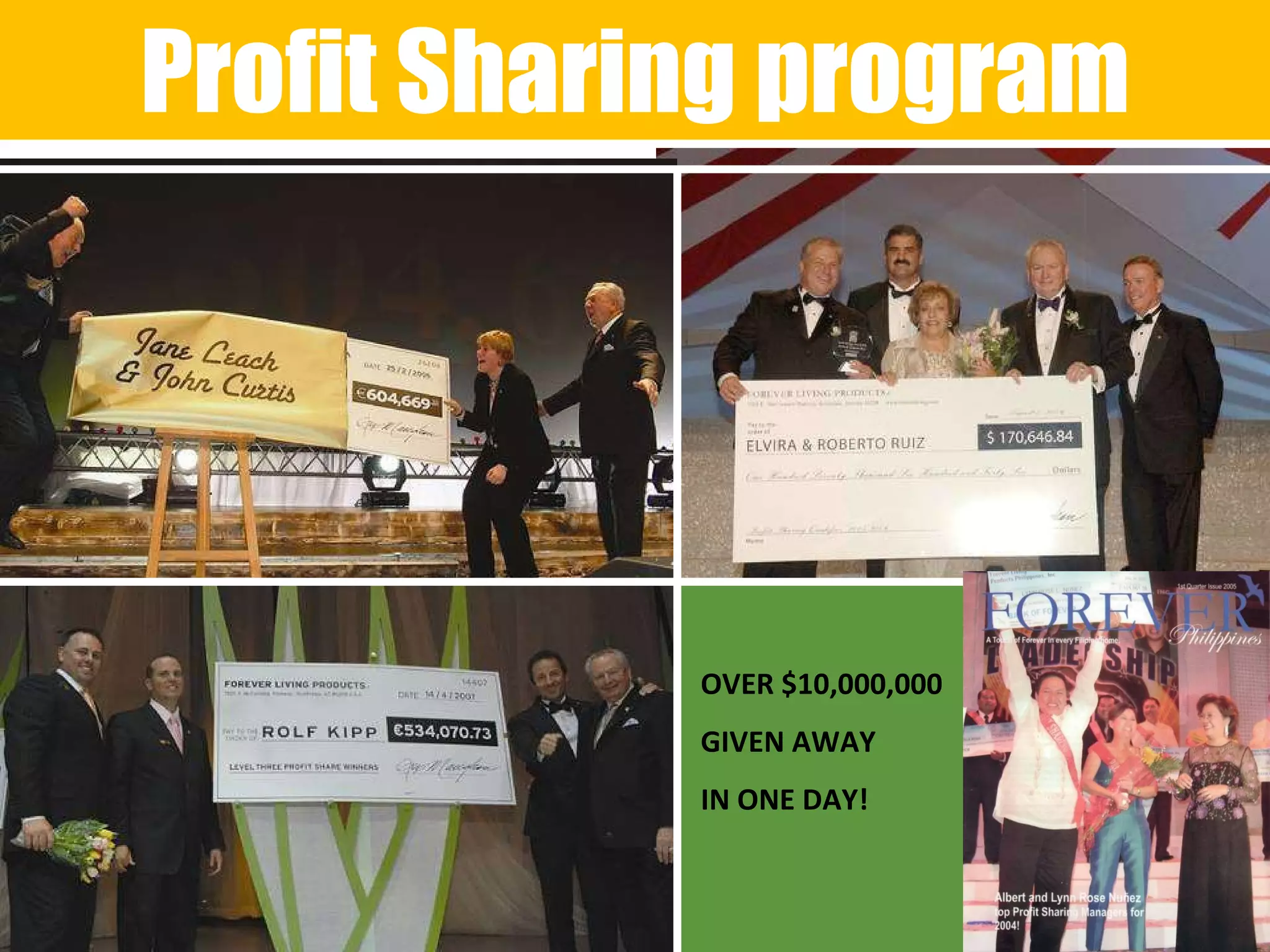 OVER $10,000,000  GIVEN AWAY  IN ONE DAY! Profit Sharing program 