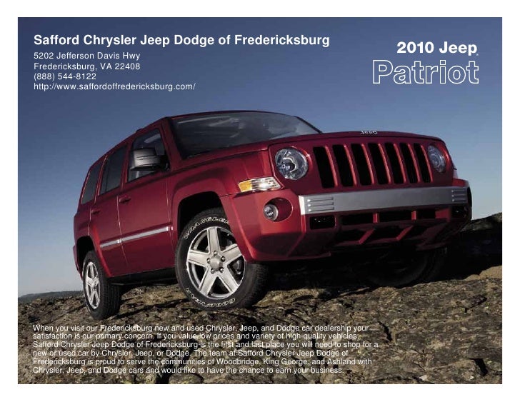 Safford Of Fredericksburg >> 2010 Safford Chrysler Jeep Dodge Of Fredericksburg Jeep Safford Of Fredericksburg >> 2010 Safford Chrysler Jeep Dodge Of Fredericksburg Jeep