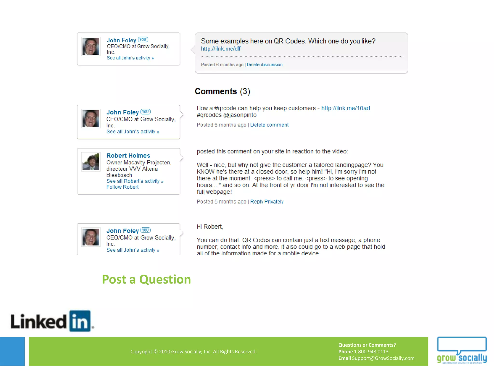TOOLSGet NoticedOptimize / Social FriendlyLanding PagesOffersEmails Polls           Inquiries           SuspectsProduct?Service?Asset?Nurture  Engage    ConversationConvert   ProspectsNurture  Engage    ConversationConvert       Fully    Qualified      Leads      $$Close/Convert & Measure$$Social Media, Blogging, Analytics, Content Mgmt, SEOPublish - Engage – Converse - ShareQuestions or Comments?Phone 1.800.948.0113Email Support@GrowSocially.comQuestions or Comments?Phone 1.800.948.0113Email Support@GrowSocially.com146Copyright © 2010 Grow Socially, Inc. All Rights Reserved.Copyright © 2010 Grow Socially, Inc. All Rights Reserved.146