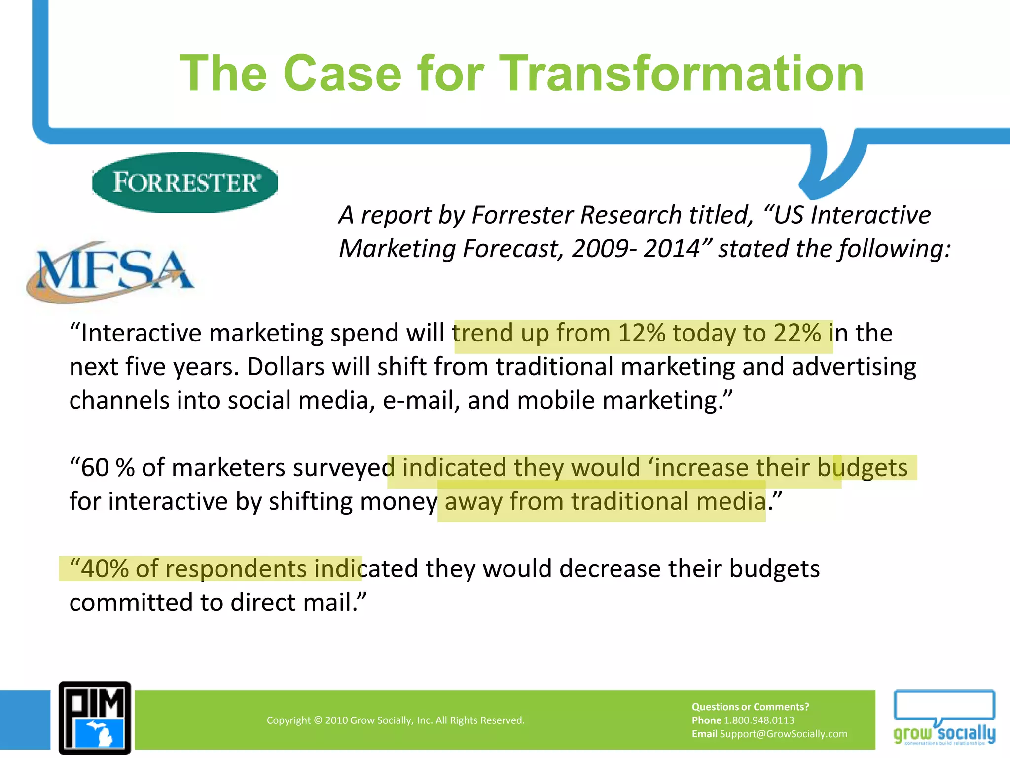 Plays critical role in integrated marketing campaignsDigital Trends in 2009