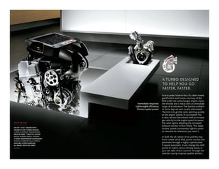 A TURBO DESIGNED
                                                            TO HELP YOU GO
                                                            FASTER, FASTER.
                                                            Foot to pedal. Smile to face. It’s called instant
                                                            gratification and comes courtesy of the
                                                            RDX’s 240-hp turbocharged engine. Open
                                    Immediate response.     the throttle and it reacts with an immediate
                                  Lightweight efficiency.   surge of acceleration. The familiar problem
                                   Uninterrupted power.     of turbo lag has been nearly eliminated.
                                                            The trick is to get the turbo spinning quickly
                                                            at low engine speeds. To accomplish this,
                                                            a valve narrows the exhaust inlet to increase
                                                            gas velocity. As the engine speed increases,
advancing asap                                              the valve opens, allowing the increased
                                                            exhaust volume to flow freely. This keeps
240-HP i-VTEC® ENGINE WITH
VARIABLE FLOW TURBOCHARGER
                                                            turbine speeds consistently high for power
5-SPEED AuTOMATIC TRANSMISSION                              on demand for whenever you need it.
DRIVE-BY-WIRE™ THROTTLE SYSTEM
RACINg-INSPIRED PADDLE SHIFTERS                             In both the all-wheel-drive and the new
4-WHEEL INDEPENDENT SUSPENSION
18-INCH ALuMINuM-ALLOY WHEELS
                                                            front-wheel-drive RDX, power reaches the
AVAILABLE SUPER HANDLING                                    pavement through a highly sophisticated
ALL-WHEEL DRIVE (SH-AWD)                                    5-speed automatic. It can change the shift
                                                            points to match various driving needs, or
                                                            you can take direct control through the
                                                            vehicle’s racing-inspired paddle shifters.
 