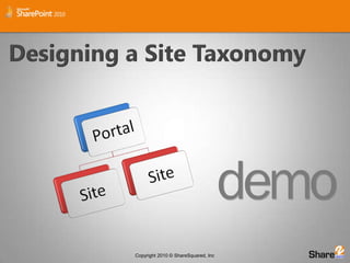 Designing a Site Taxonomy