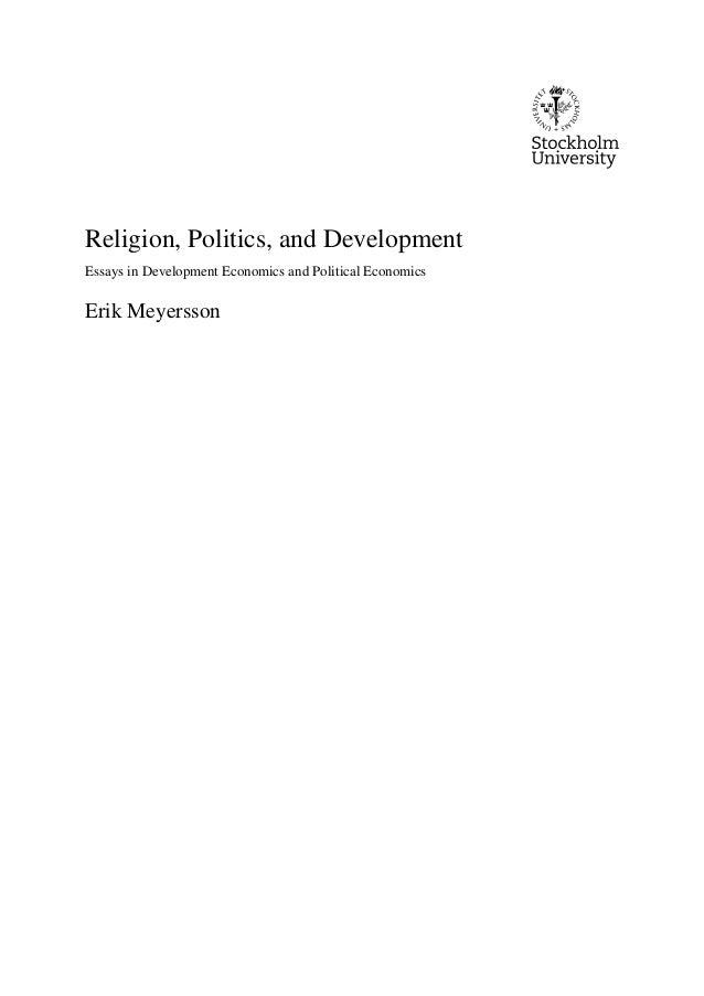 master thesis in development economics