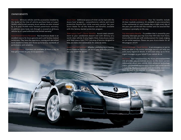 Acura catalog online