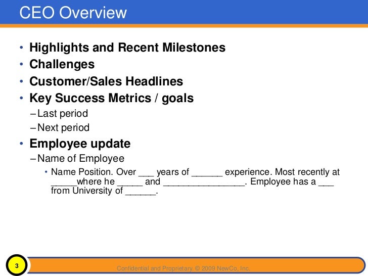 board presentation template