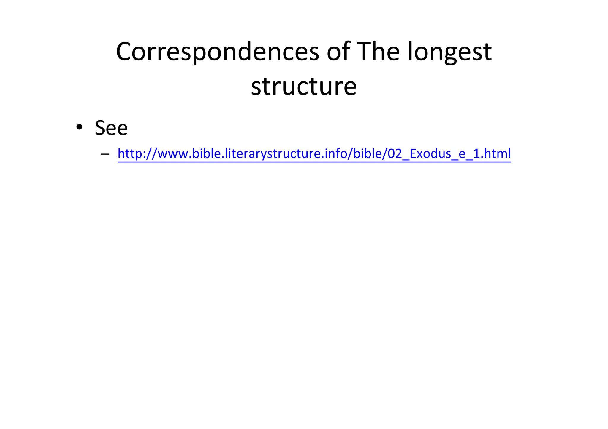 Literary structure of the Bible (chiasm, chiasmus) | PDF