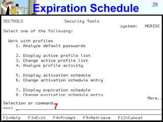 28
Expiration Schedule




   7
 
