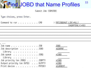 53
Find JOBD that Name Profiles
 
