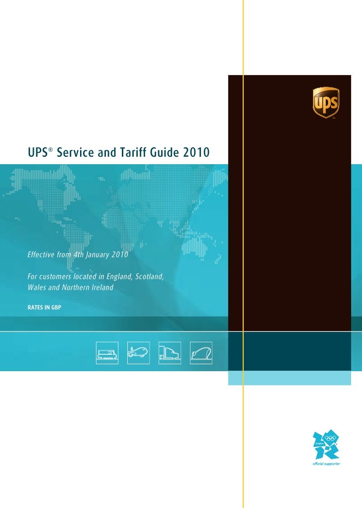2010 UPS UK service and tariff guide