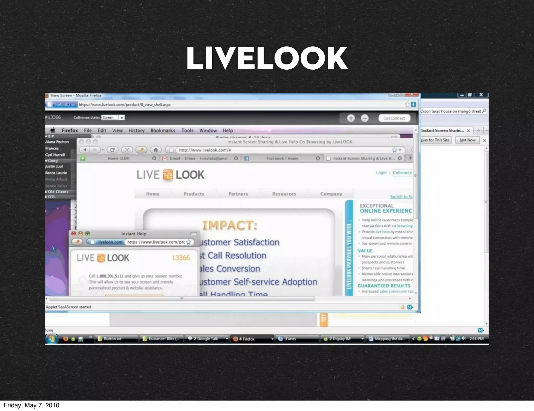 Livelook




Friday, May 7, 2010
 