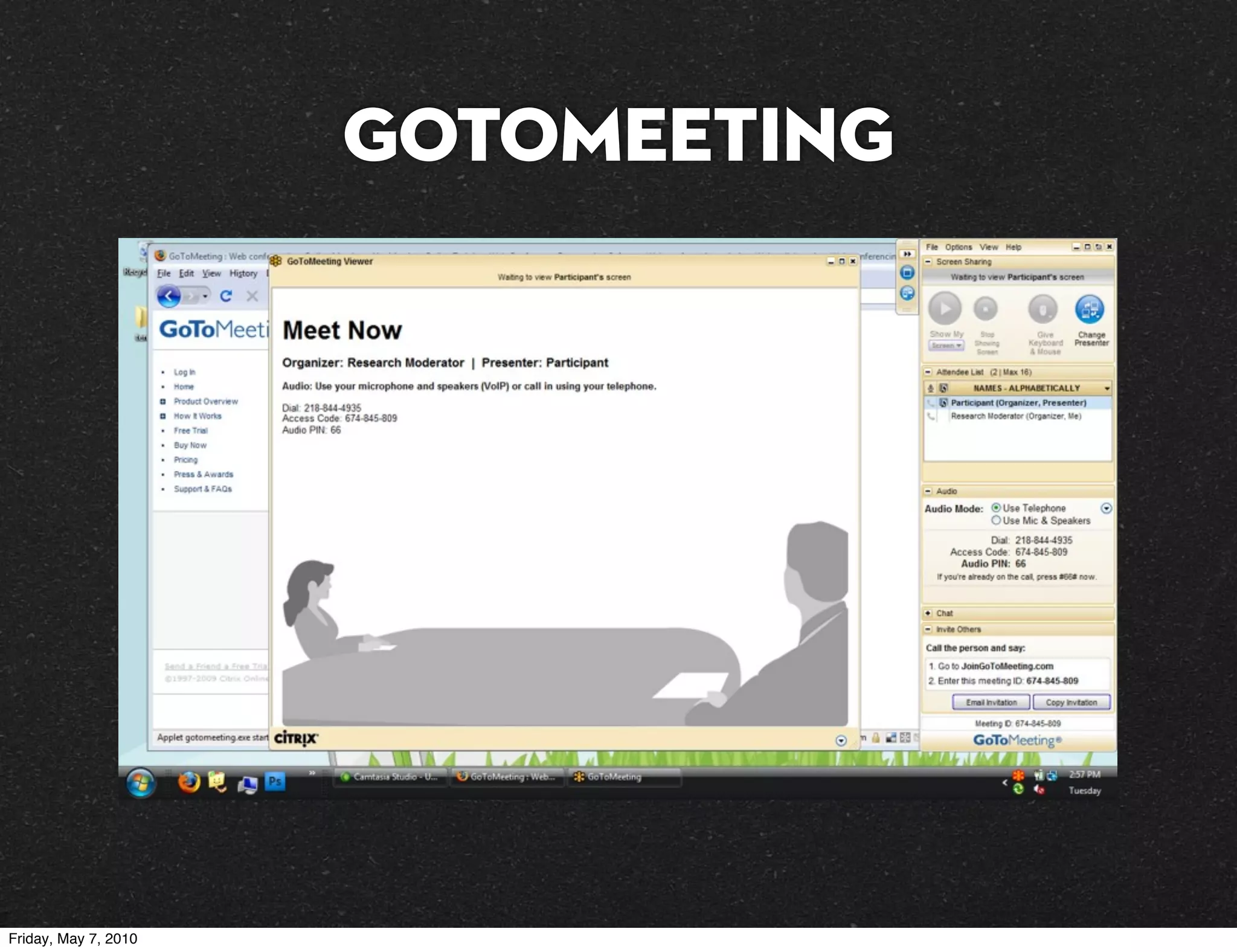 GoToMeeting




Friday, May 7, 2010
 