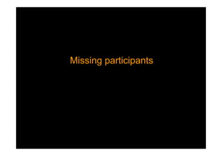 Missing participantsMissing participants
 