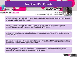 Premium, ROI, Experts
@marc_meyer                                       MARC MEYER
                                       ...
