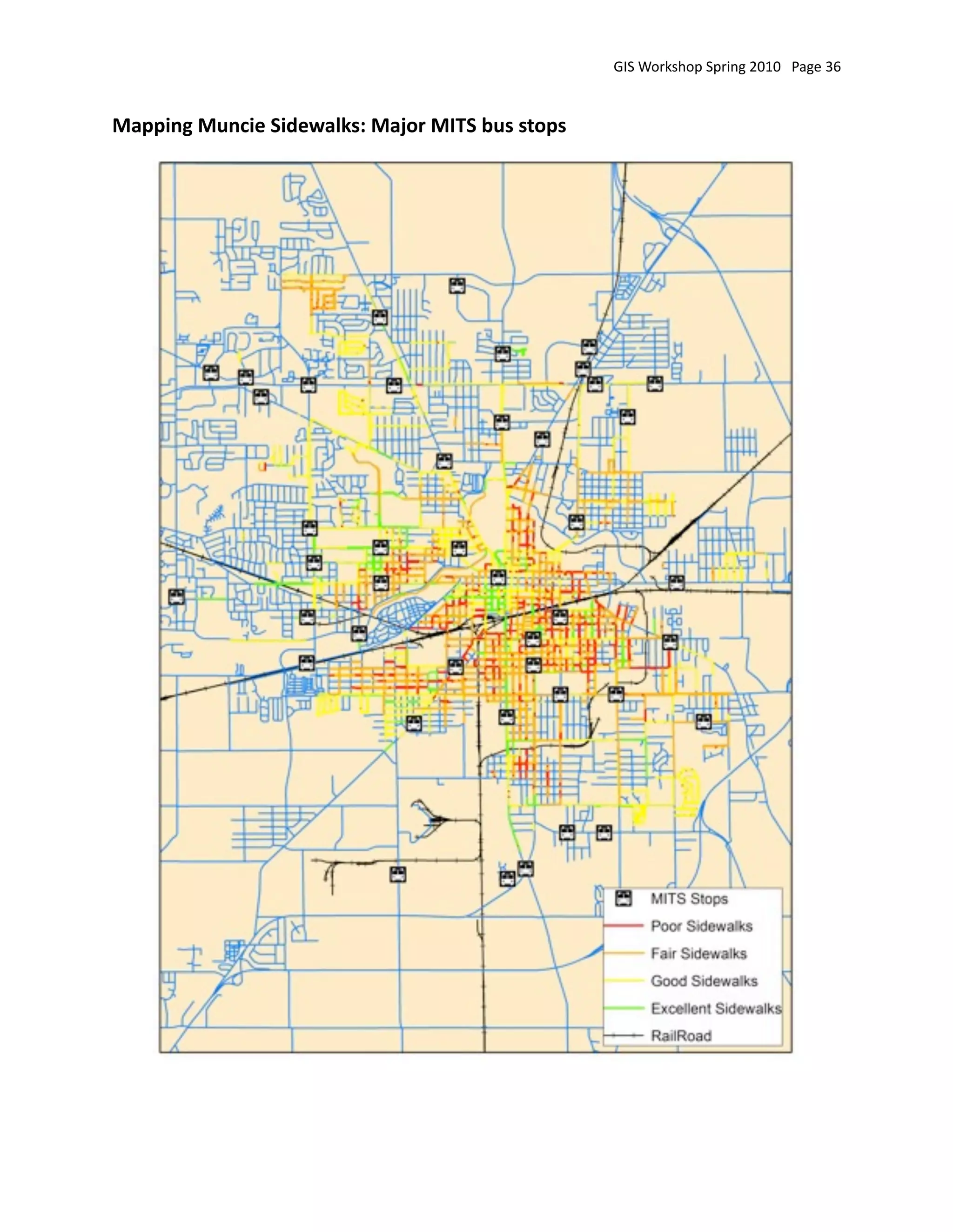 GIS Workshop Spring 2010   Page 36


Mapping Muncie Sidewalks: Major MITS bus stops
 