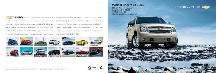 2010 McNeill Chevrolet Buick Tahoe Toledo OH