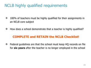 2010 Teacher Certification And Highly Qualified | PPT