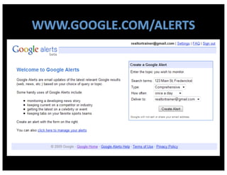 WWW.GOOGLE.COM/ALERTS
 