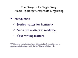 The Danger of a Single Story presentation (HELI 2010)