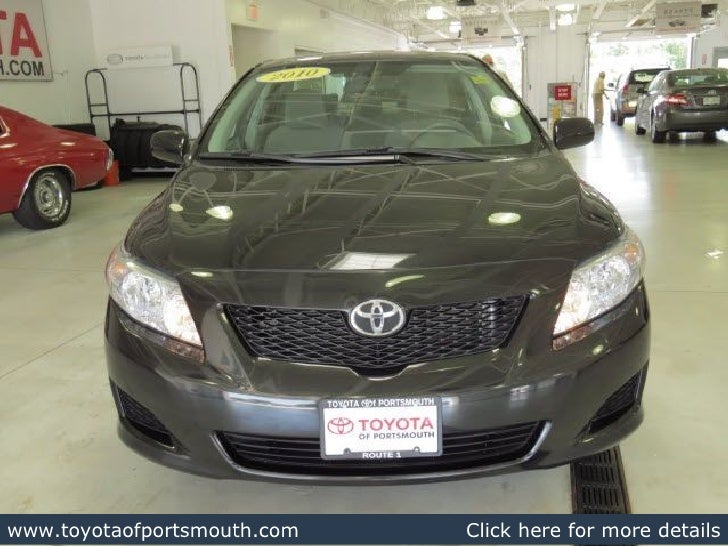 Used 2010 Toyota Corolla Portsmouth NH Toyota Dealer