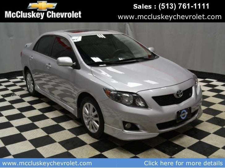 Used 2010 Toyota Corolla S Sedan Kings Automall Cincinnati, Ohio