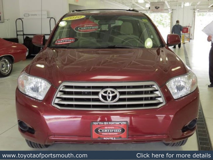 Used 2010 Toyota Highlander Portsmouth NH Toyota Dealer