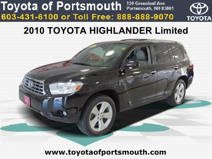 2010 Toyota Highlander Limited Portsmouth NH Toyota Dealer