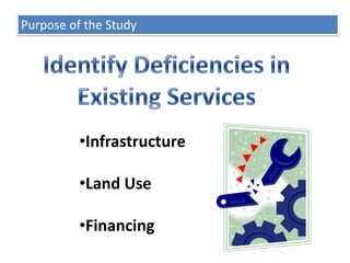 Connections to major activity centersPurpose of the StudyIdentify Future NeedsPotential Rapid Bus Service along Randall