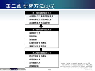 分析高齡族群人機介面與成就感的關係