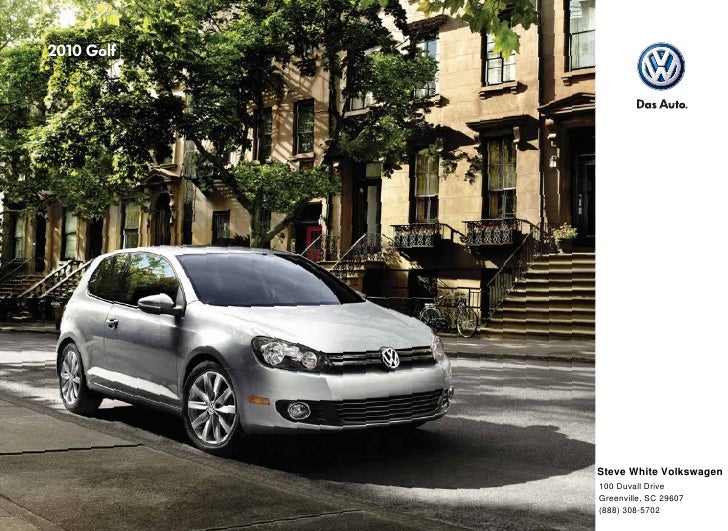 2010 Volkswagen Golf Brochure - Greenville Columbia SC