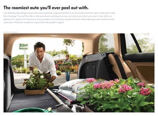The 2010 Jetta SportWagen shares the same superiorly engineered DNA as its Jetta Sedan brethren, plus it offers 66.9 cubic
feet of storage.* So you’ll be able to take just about anything you want, just about anywhere you want. It also offers an
optional 12.7 square-foot sunroof, so you can enjoy your European-inspired interior while enjoying some sunshine at the
same time. What else would you expect from the people’s wagon?



*Measured with rear seats folded ﬂat.
 