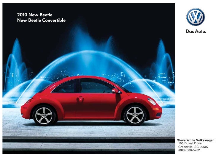 Steve White Vw >> 2010 Volkswagen New Beetle Brochure Greenville Columbia Sc Steve White Vw >> 2010 Volkswagen New Beetle Brochure Greenville Columbia Sc