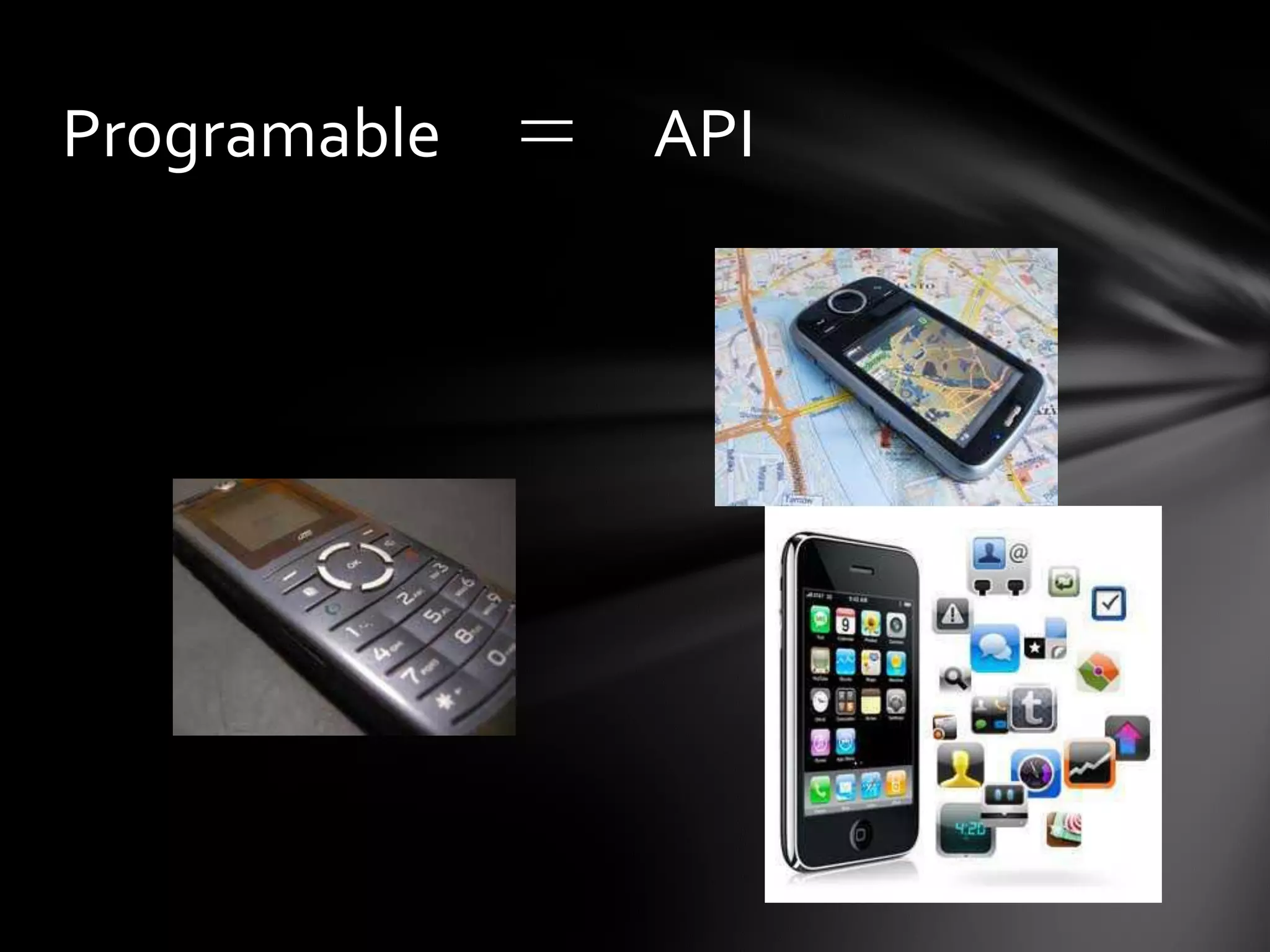 Programable ＝   API
 