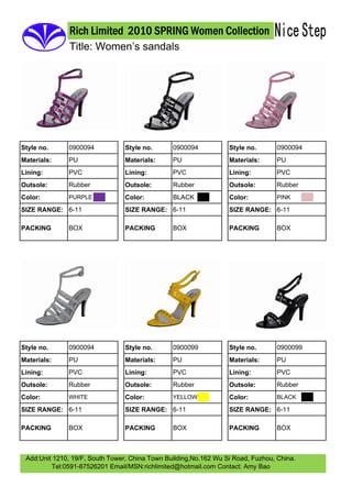 2010 Womens Sandals Volume 2