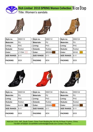 2010 Womens Sandals Volume 2