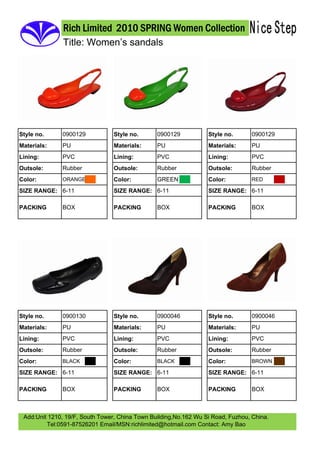 2010 Womens Sandals Volume 2