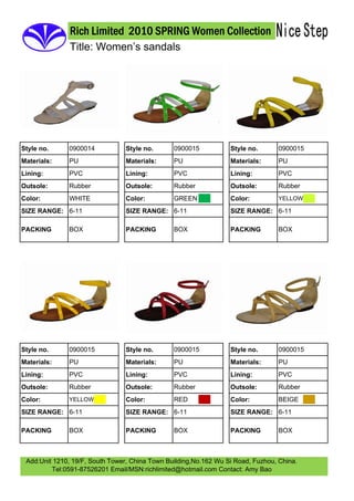 2010 Womens Sandals Volume 2