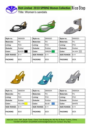 2010 Womens Sandals Volume 2