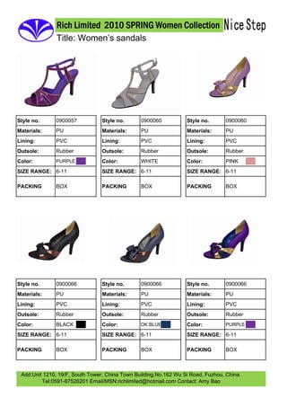2010 Womens Sandals Volume 2