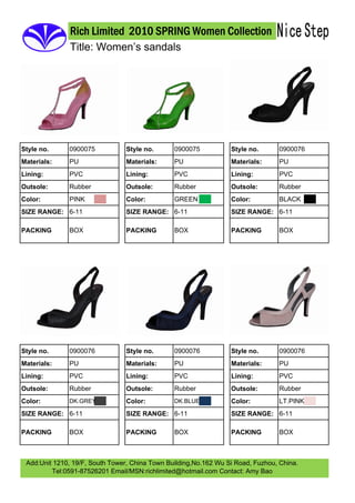 2010 Womens Sandals Volume 2