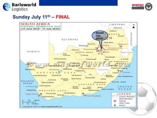 Brazil (Fairway in Cape Town), Denmark (Simola Hotel Country Club in Knysna), France (Pezula Resort Hotel and Spa in Knysna), Japan (Fancourt Hotel and Country Club outside George)