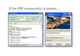 If the RW community is known…
 