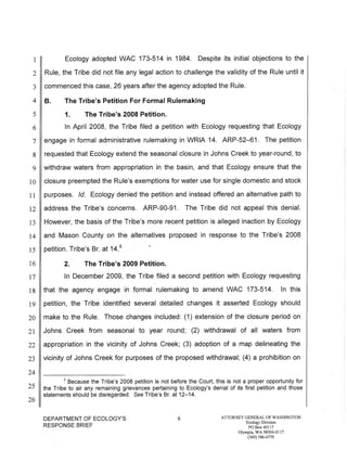 Squaxin Island Tribe v. Gregoire Ecology response brief