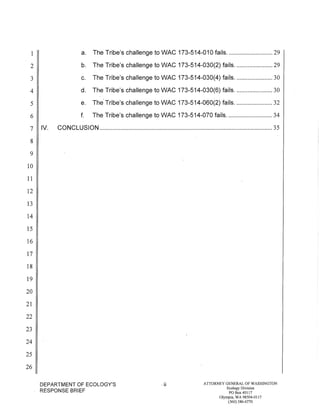 Squaxin Island Tribe v. Gregoire Ecology response brief