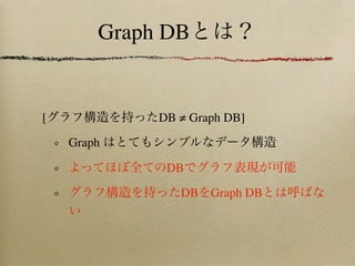 Graph DB


[            DB ≠ Graph DB]

    Graph

              DB

                DB Graph DB
 