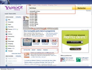 4
Wednesday, February 8, 12
 