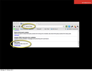 Montag, 21. Februar 2011
 