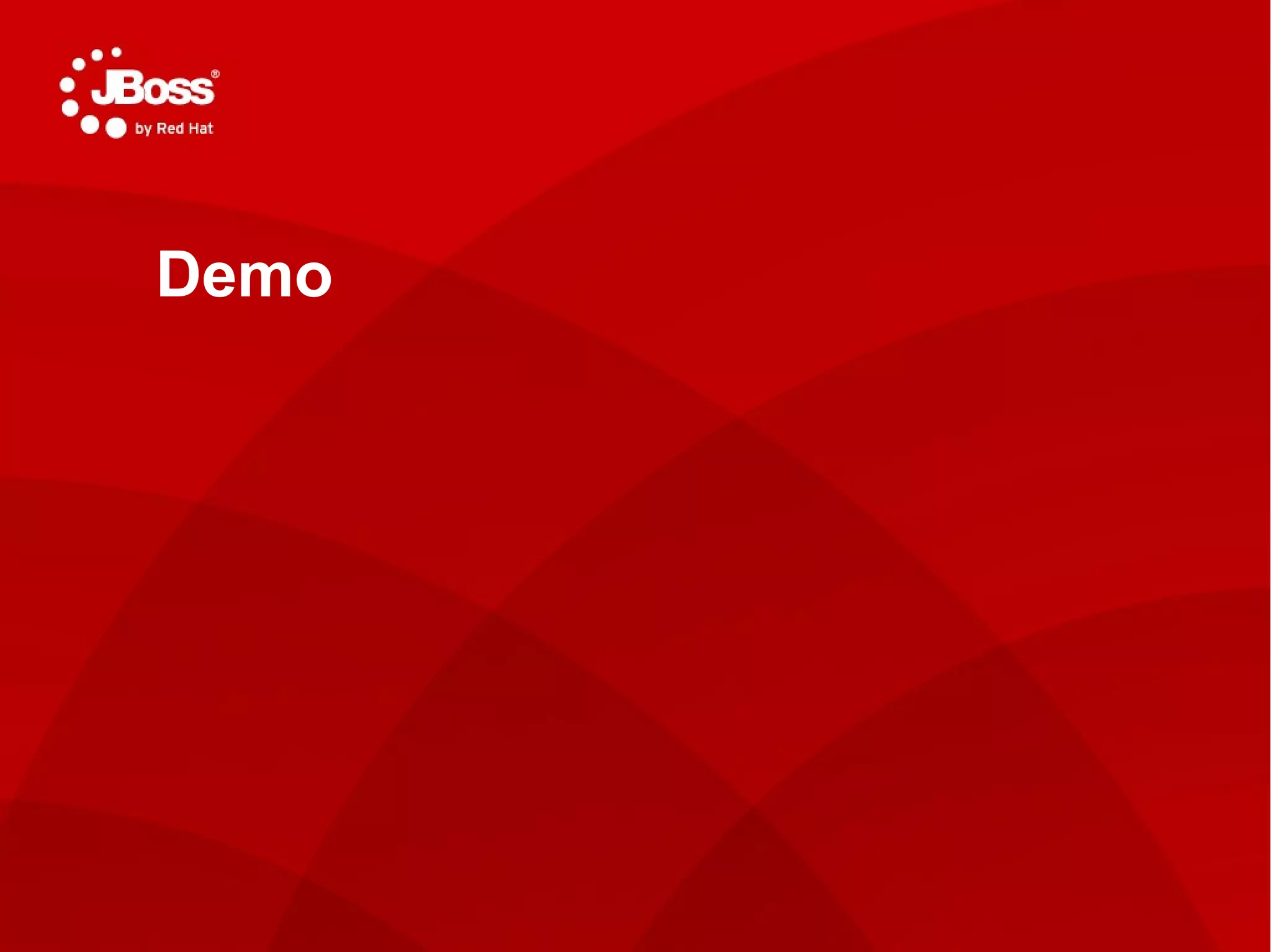 TITLE SLIDE: HEADLINE Presenter name Title, Red Hat Date   Demo 